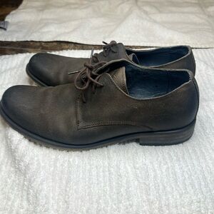FORGE Men’s Brown Leather Oxford Dress Shoes Size 10 Genuine Leather Classic